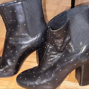 Rag & Bone Black studded boots size 39.5